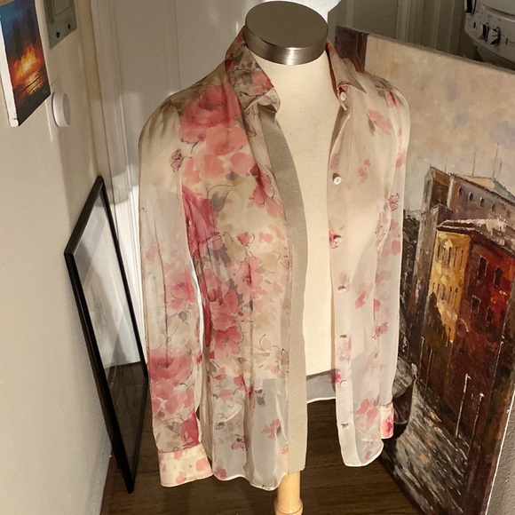 one of a kind, authentic see-through blouse from dolce & gabbana with flaws - Picture 2 of 16